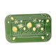 Rectangular dish in vintage lemon slip and made in France