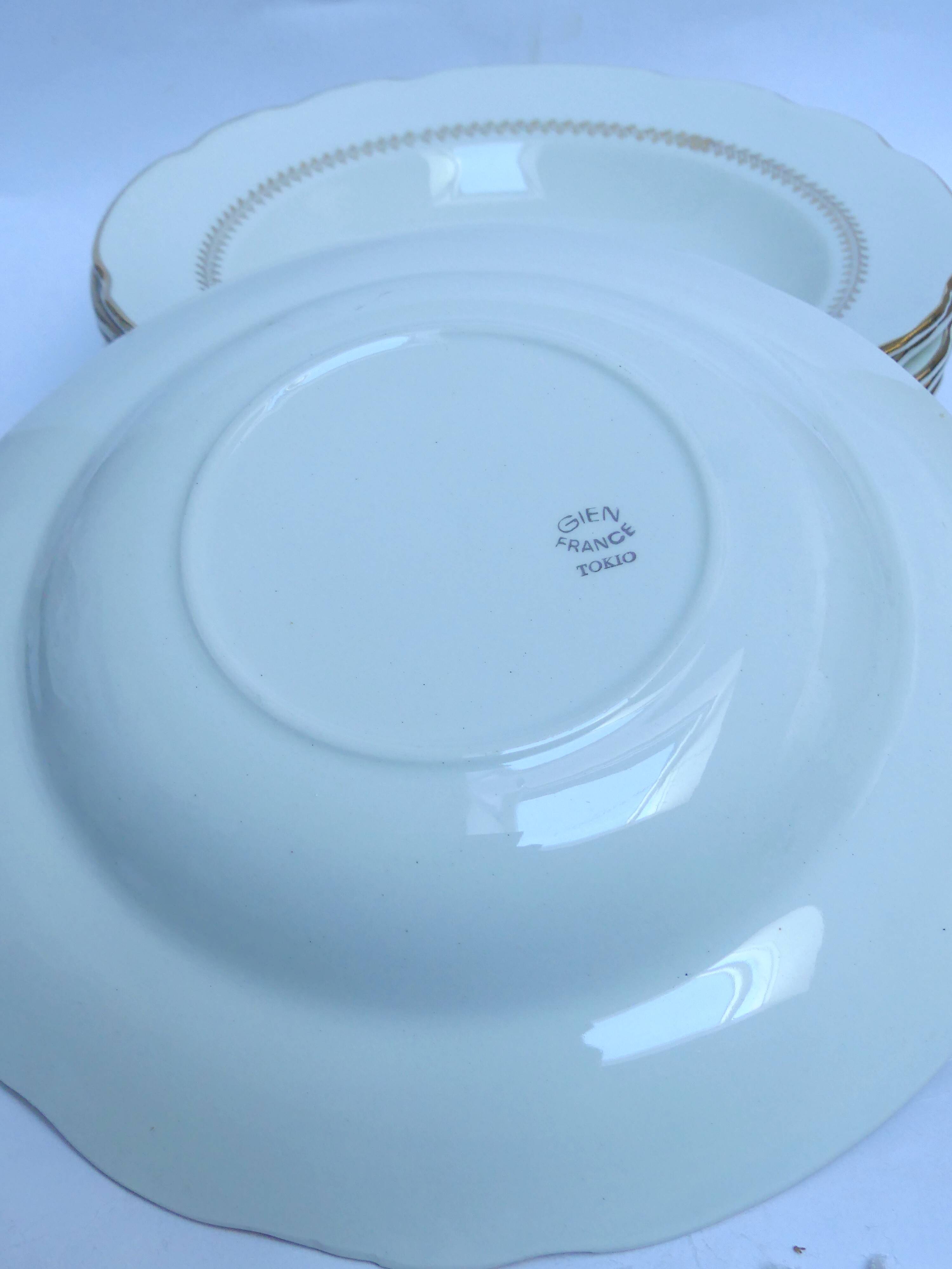 6 soup plates Gien Tokio Tokyo