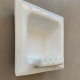 Built-in ceramic wall soap dish
