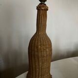 Product Popup Noel 22 Lamp foot bottle and wicker braided 1950 Marseille