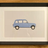 Cadre design déco - renault 4l r4