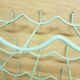 Metal aqua green bottle rack