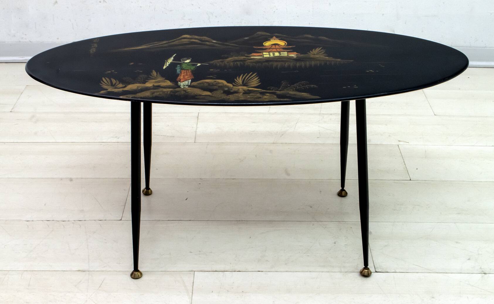 Mid-Century Modern Chinese Paint Coffee Table, 1960s
