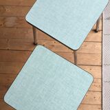 Duo of vintage matching stools in 60s formica brand Elem