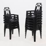 Set of 6 Boston Chairs by Pierre Paulin for Henry Massonnet France 1980s