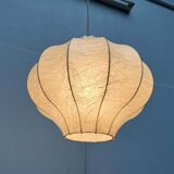 Modern mid-century Cocoon pendant lamp by Friedel Wauer for Goldkant Leuchten, 1960s.
