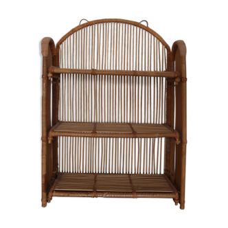 Rattan shelf