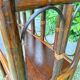 Bamboo wicker bookshelf