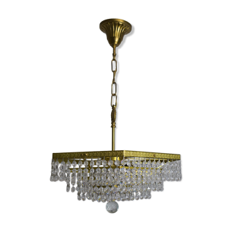 Vintage chandelier with stamps