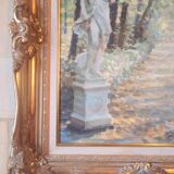 Old vintage painting signed Dimitri MIKHAÏKOV gilded frame