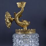 Pair of wall lamps Vintage Dauphin Brass Bathroom