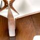 Vintage Italian Table in Wood and Brass by Turin School, 1950s