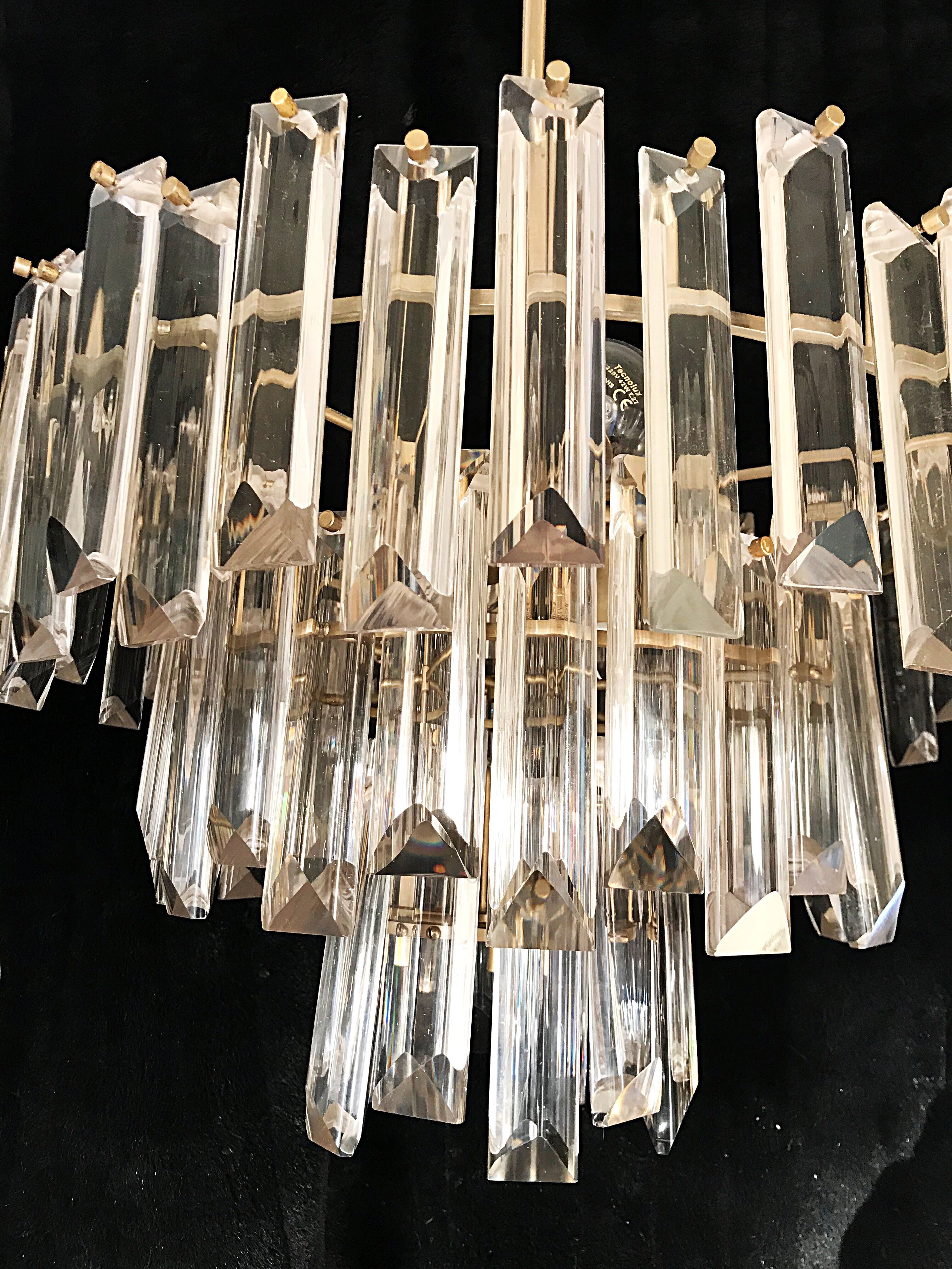 Paolo venini chandelier crystal 1960