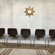 Series of 5 retro vintage stackable chairs flototto pagholz by adam stegner 1960 1970
