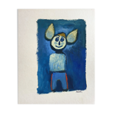 Painting "The Fauna" HSP by J.M. Brossat (born in 1946)