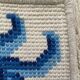 Cogolin carpet hand-knotted vintage France 128x70 cm