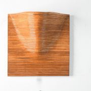 Sculptural Curved Pencil Reed Wall Lamp