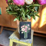 Small oil on panel Flowers