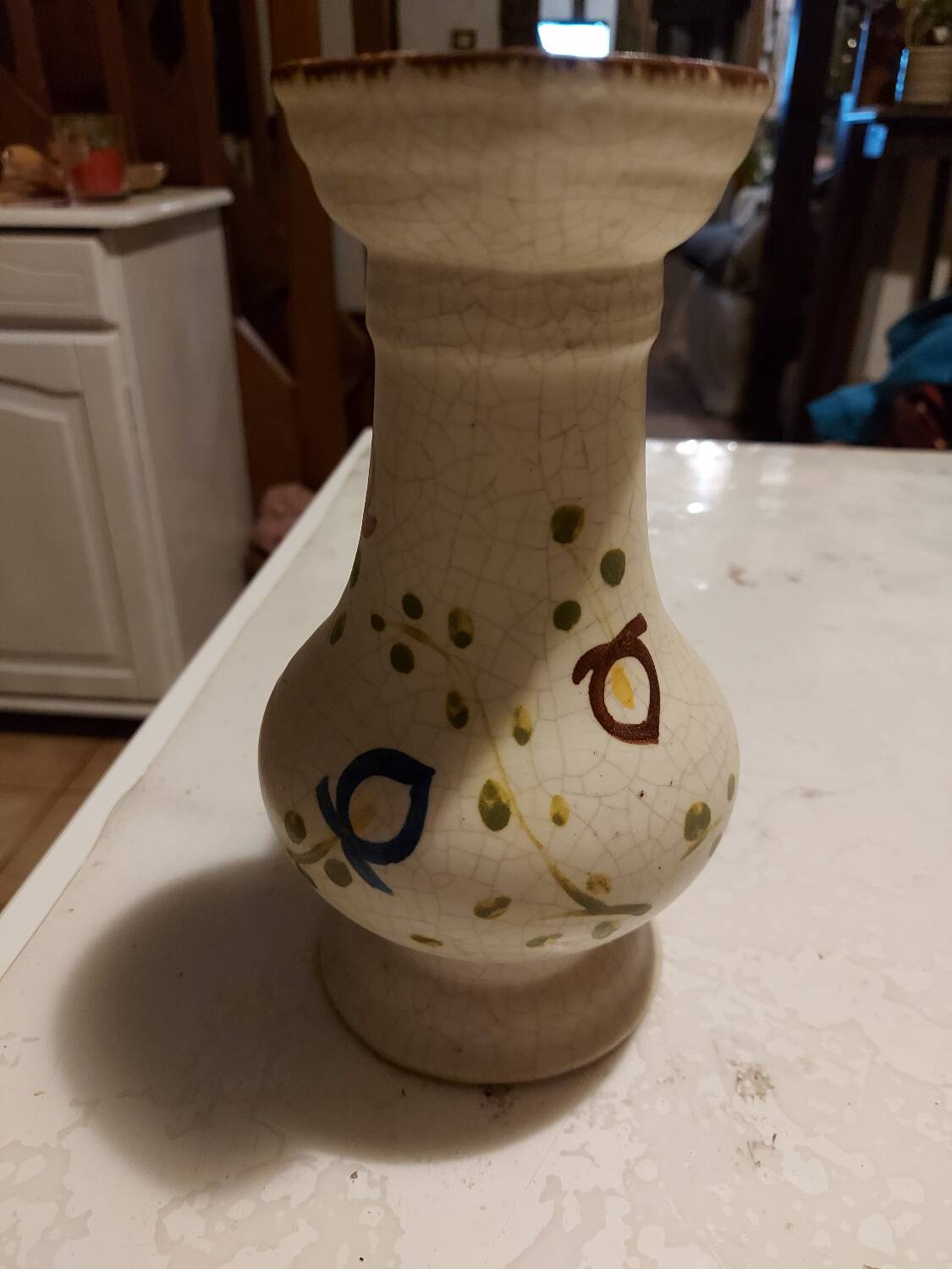 Pitcher in cracked stoneware, Angèle model by Claude Paci