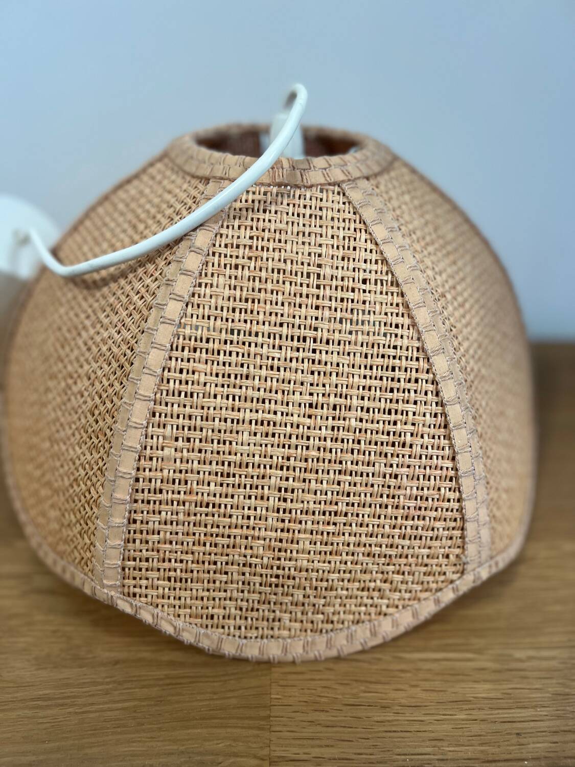 Vintage raffia pendant light