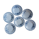 Set 6 hollow plates regency