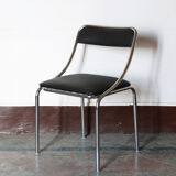Chromed vintage dining chairs 1970
