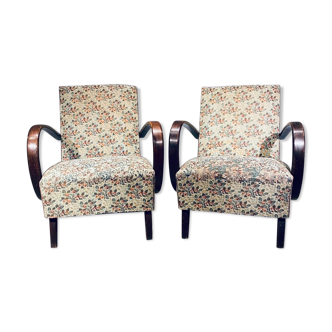 Pair of ArtDeco armchairs Halabala H-227