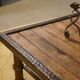 Table basse brutaliste bois et fer forgé 1960’s
