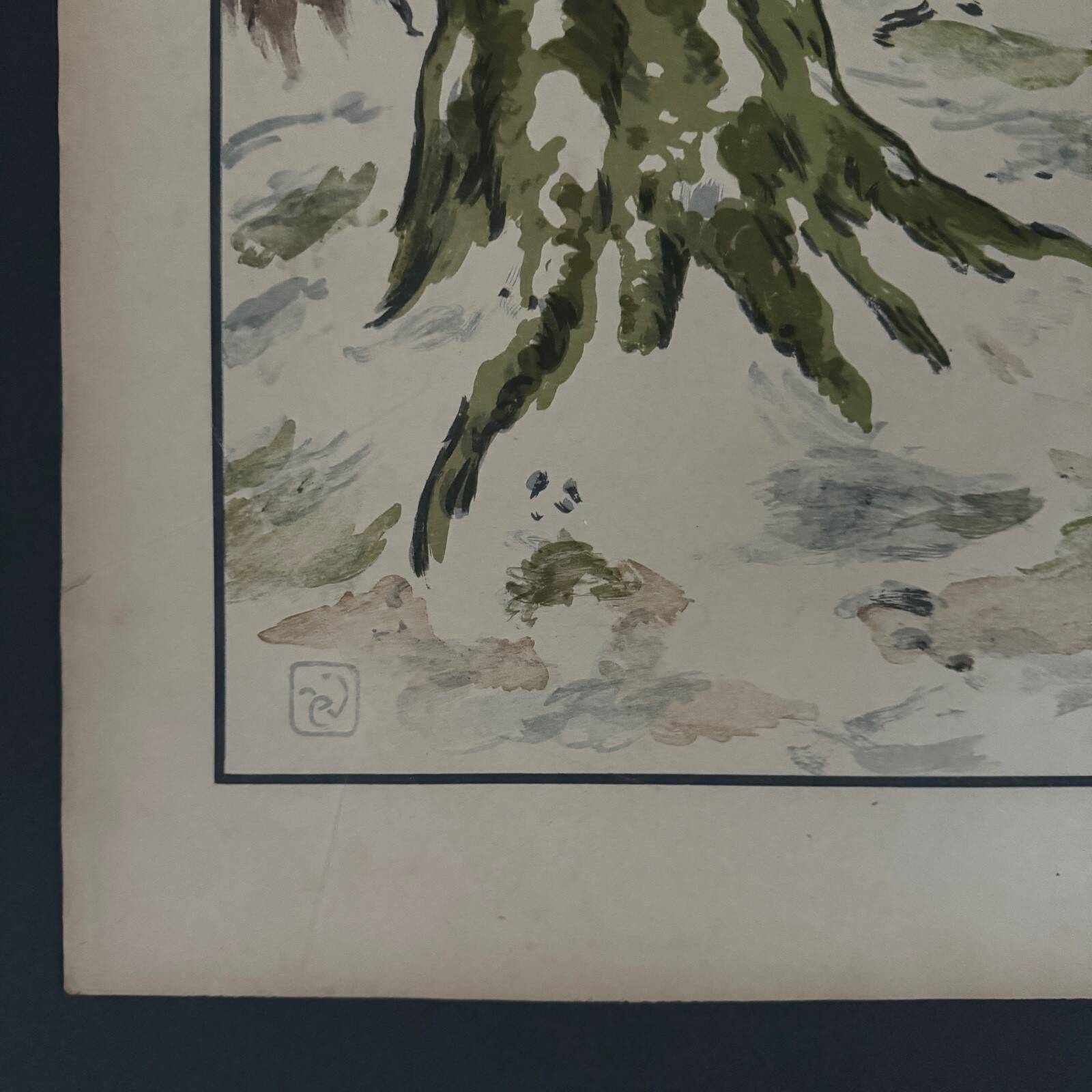 Lithograph by Henri Rivière The Aspects of Nature The Wood, Winter