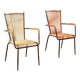 Metal and synthetic rope chairs