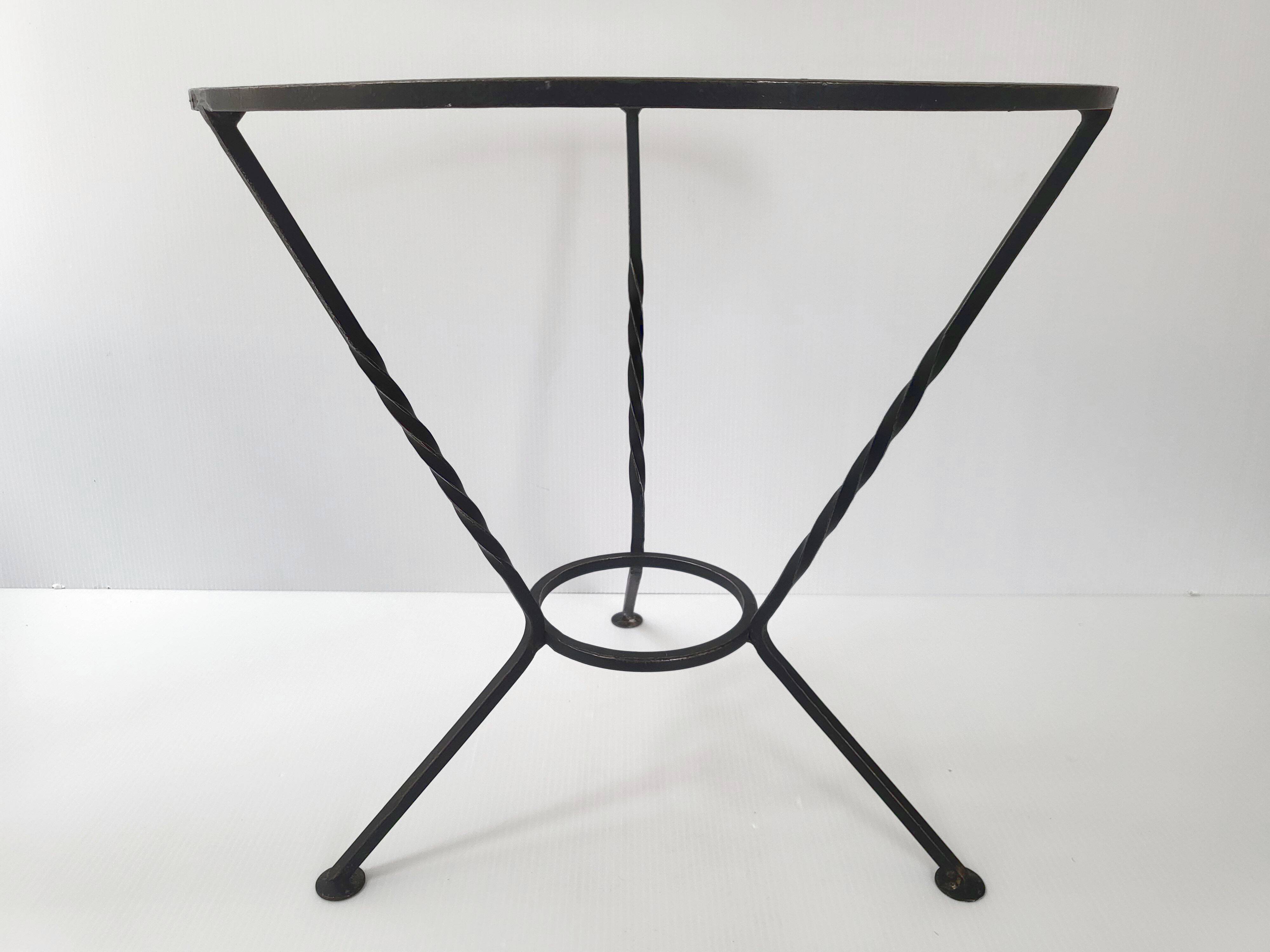 Vintage 1950s pedestal side table