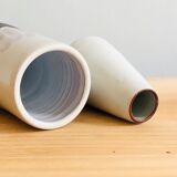 Duo of small ceramic vases