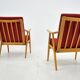 1960s pair of Ton/Thonet beech armchairs, Czechoslovakia