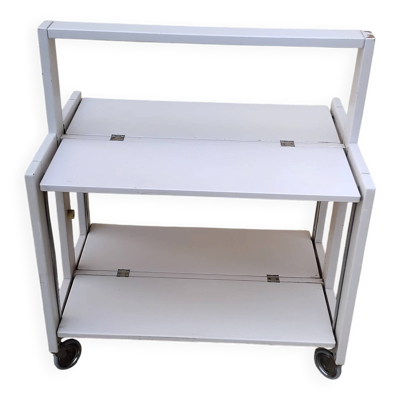 Desserte pliante TOBIA par CIATTI laqué blanc vintage design ITALIE