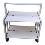 Foldable dessert table TOBIA by CIATTI vintage white lacquer design ITALY