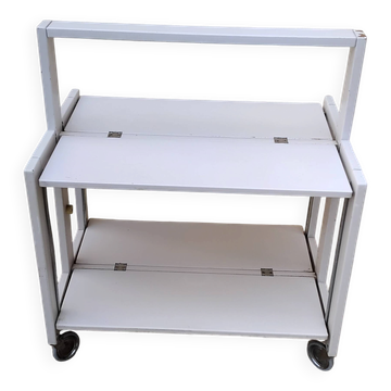 Desserte pliante TOBIA par CIATTI laqué blanc vintage design ITALIE