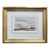 Seaside (Belle-Île). Watercolour by André VERGEAUX (1902-1977)