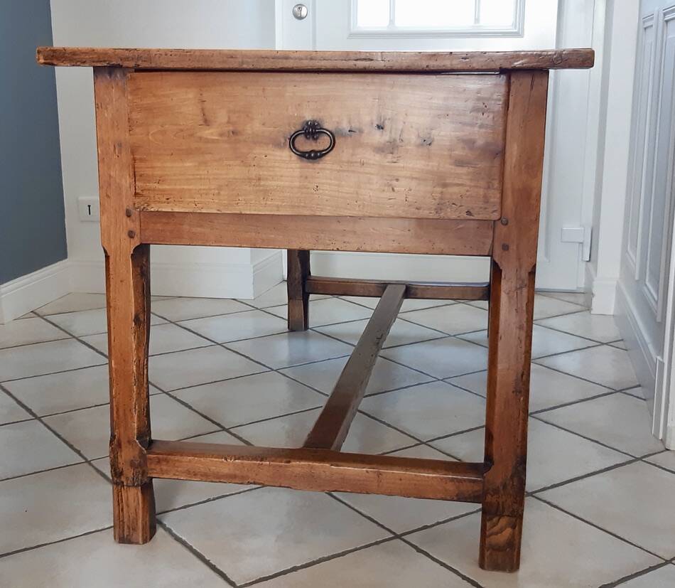 Table de ferme ancienne en bois de hêtre XIXème