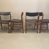 Set of 4 chairs "Scandinavian design" 1950.