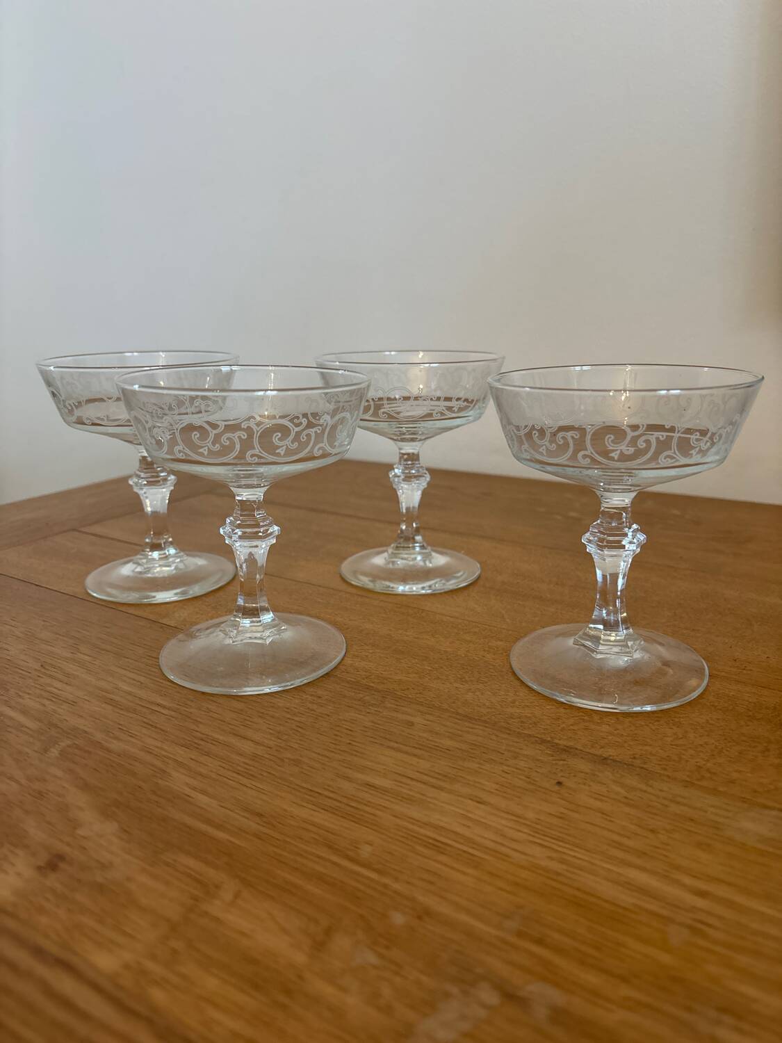 Crystal champagne glass