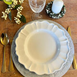 Pair of trays under plates Gray