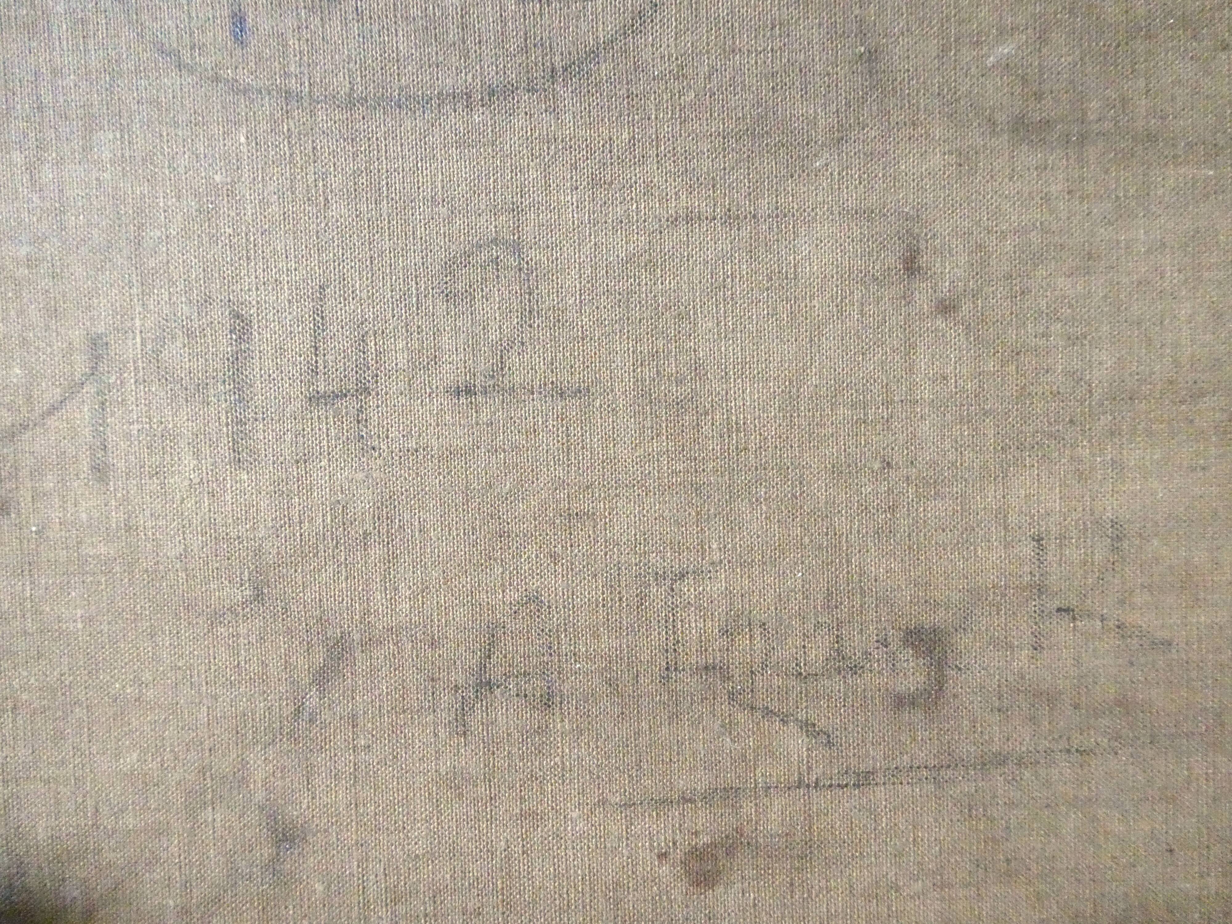 Tableau, huile sur toile, paysage de Provence, la Drome, années 40