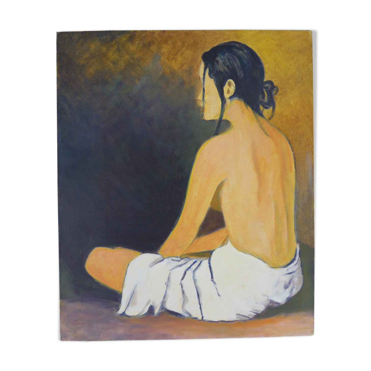 Canvas portrait of woman