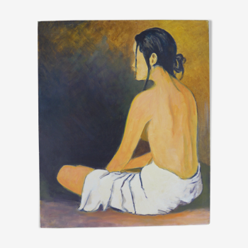 Canvas portrait of woman