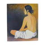 Canvas portrait of woman
