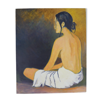 Canvas portrait of woman