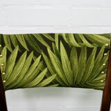 vintage set x6 teak chairs palm trees