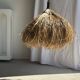 Suspension ou abat-jour en fibres naturelles alang alang H60 D60