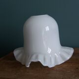 White opaline glass lampshade