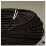 1960s ceramic lamp, fabric cable, lampshade